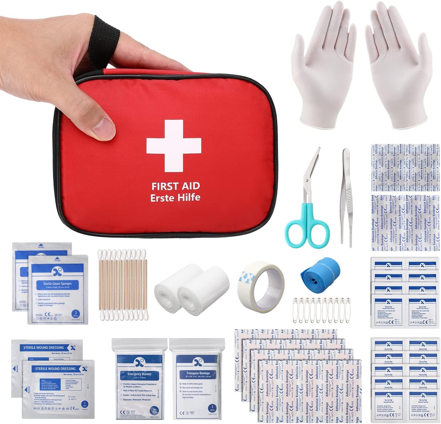 Kit Pronto Soccorso Camper: 90 Pezzi Portatile Outdoor