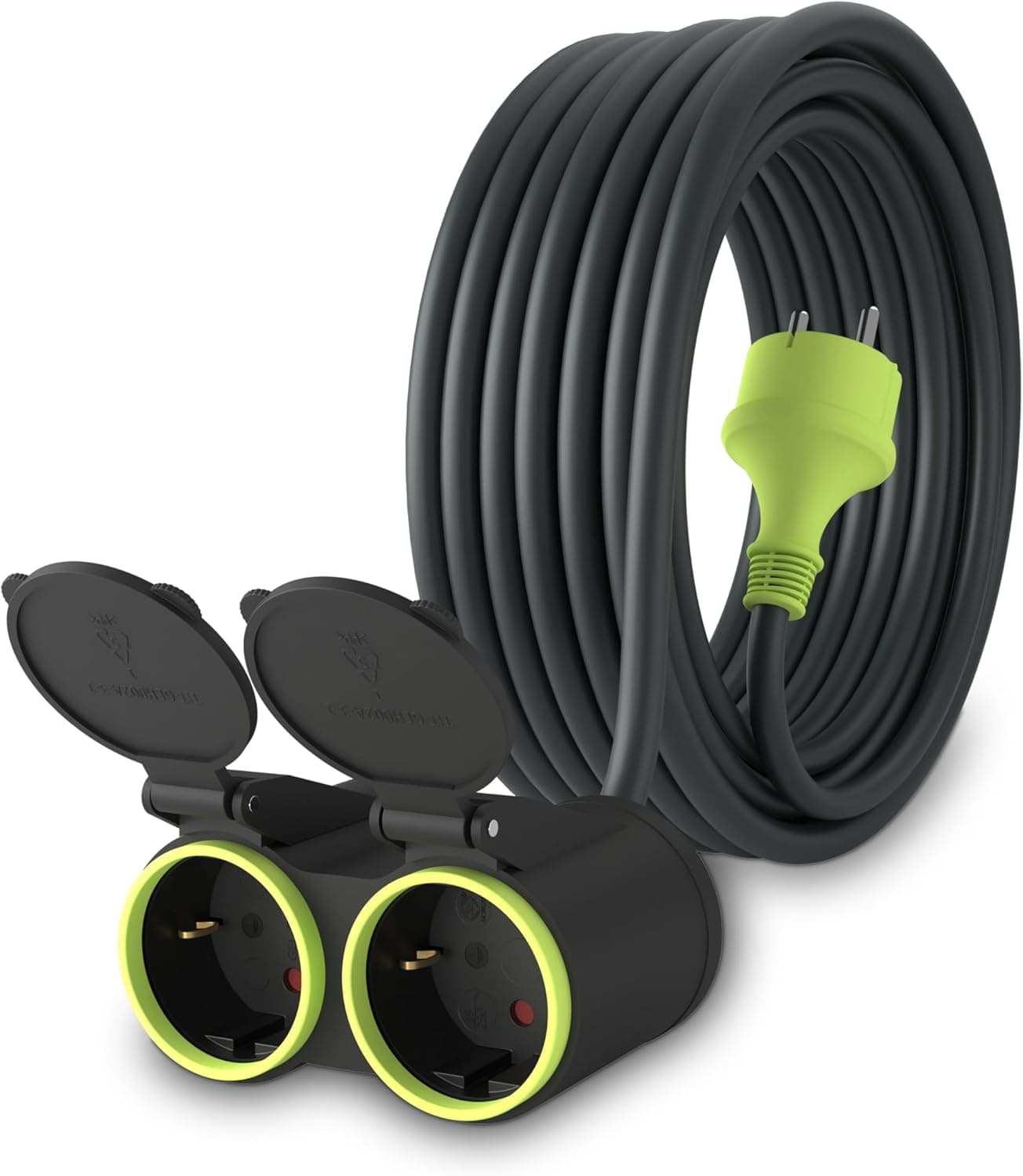 Prolunga Elettrica Camper: 10m Doppia Presa Outdoor IP44