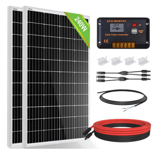 Kit pannello solare ECO-WORTHY per camper