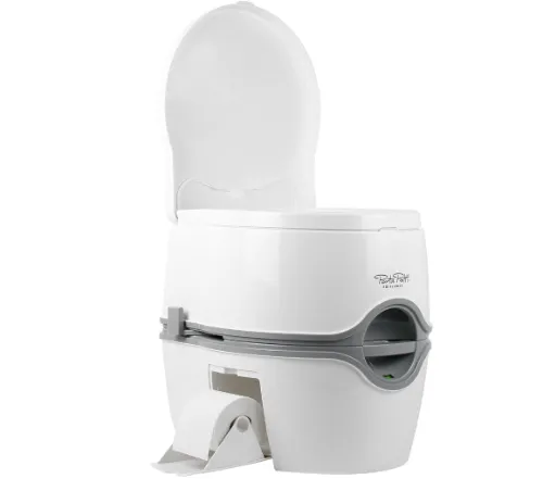 Toilette portatile camper: Thetford 565P Deluxe nel bagno o nascosto in un armadietto